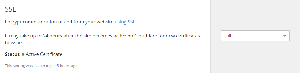 Active Certificate